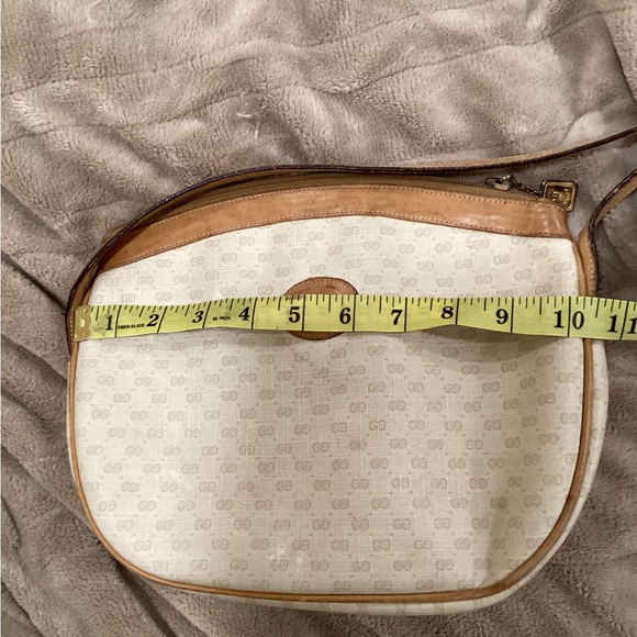 Gucci Tan and Brown Leather Crossbody Bag Vintage 80s OFFERS - Picture 6 of 16